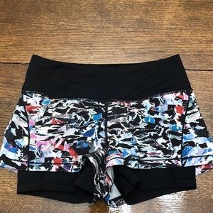 lululemon Break Free Culture Clash Print Running Shorts